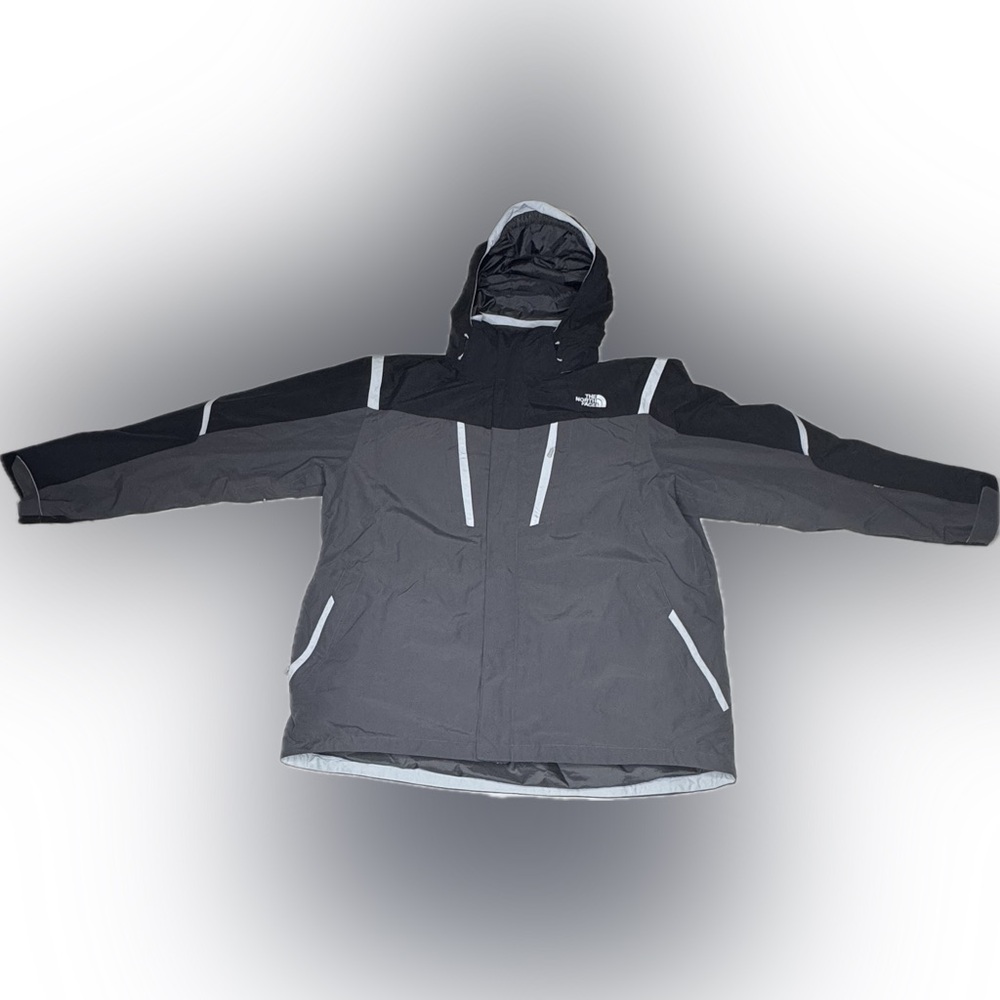 The North Face Hyvent Black and Gray Ski Jacket with removable liner, Men XXL